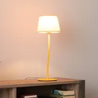 TK Lighting Nicola bordlampe, gul