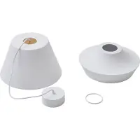 LUCANDE Mynoria LED-pendel, hvit, aluminium, Ø 35 cm