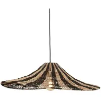 Good&Mojo hengelampe Cuzco, natur/svart, Ø 65 cm, jute