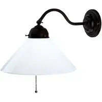BERLINER MESSINGLAMP Vegglampe ALFRED med antikt utseende