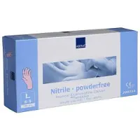 Abena Undersøkelseshanske, Classic Sensitive, L, rosa, nitril, pudderfri - (100 stk.)