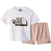 The North Face Shorts Sett - T-skjorte/Shorts - Rosa Moss/Hvit - - 3-6 md - Shorts
