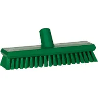 Vikan Gulvskrubbe med vannstrøm, , 27x7,5x10 cm, grønn, polyester/PP/rustfritt stål, 27 cm, medium