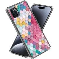 Mtp Products iPhone 15 Pro Max Stilig Ultra-Slim TPU-deksel - Regnbuerombus