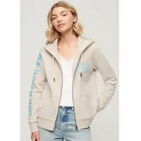 Superdry Super Athletic Graphic Genser Med Hel Glidelås