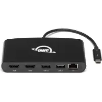 OWC Thunderbolt 3 mini Dock - Dokkingstasjon - Thunderbolt 3 - 2 x HDMI - 1GbE