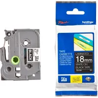 Brother TZe-345 - Standardklebemiddel - hvitt på svart - Rull (1,8 cm x 8 m) 1 kassett(er) laminert teip - for PT-D600 P-Touch PT-18, 3600, 9800, D450, D800, E500, E550, H101, H500, P750, P9
