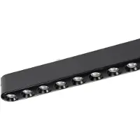 LINDBY LED-stripe 48V Lumaro,svart,12 punkter,2,4cm,dimbar