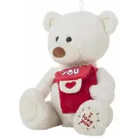 Creaciones Llopis Budbringer Hvit Bjørn Teddy 35 Cm