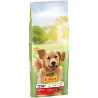 Friskies Purina Adult Hund Active med okse - 12 kg
