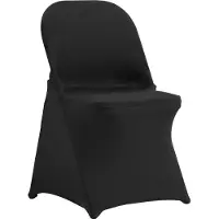 Vevor stretch spandex klappstoltrekk, universelt tilpasset stoltrekk, avtakbare vaskbare beskyttende sliptrekk, til bryllup, høytid, bankett, fest, feiring, bespisning (50 stk svart)