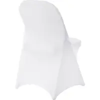 Vevor Stretch Spandex Sammenleggbare Stoltrekk, Universal Tilpasset Stoltrekk, Avtakbare Vaskbare Beskyttende Sliptrekk, Til Bryllup, Ferie, Bankett, Fest, Feiring, Spisestue (12 STK Hvit)