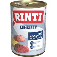 Rinti Økonomipakke Sensible 24 x 400 g - Hest, kyllinglever og poteter