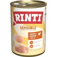 Rinti Økonomipakke Sensible 24 x 400 g - Kylling & Ris