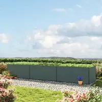 GFP 490x77x77 cm plantekasse, antrasitt