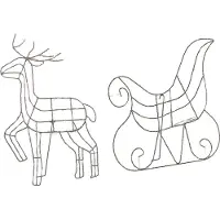 Beliani reinsdyr juledekorasjon