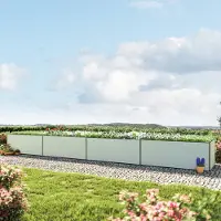 GFP 771x77x77 cm plantekasse, eloksert