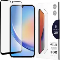 DUX Samsung Galaxy A34 5G Medium Alumina Beskyttelsesglass - Svart Kant