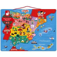 Janod Magnetic Spain Map Pedagogisk Leketøy