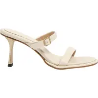 Neosens for woman. 3319411ZZ003_020 Leather sandals S3194 Nappa cream -Heel height: 8cm (36), Beige, 5 to 8 cm, None, Buckle, Casual