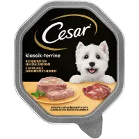 Cesar Økonomipakke Cesar porsjonsskåler 28 x 150 g - Klassik-Terrine med fjærkre og storfe