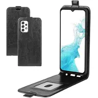 Mtp Products Samsung Galaxy A23 5G Vertikalt Flip-Deksel med Kortlomme - Svart