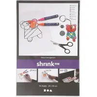 Creativ Company Krympeplast, ark 20x30 cm, 10 ark, Blank transparent