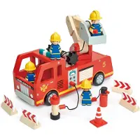 Tender Leaf Toys Fire Engine Kjøretøy