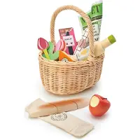 Tender Leaf Toys Treleker - Flettet Kurv Med varer - - OneSize - Lekemat