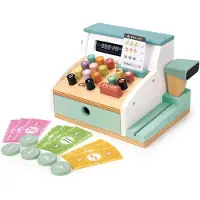 Tender Leaf Toys Treleker - Kassaapparat - 22 Deler - Hvit - - OneSize - Leketøy