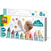 SES Creative Tiny Talents Etui Med 8 Fargestifter Til Badet