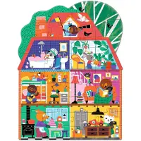 Djeco Gigant Puslespill - 36 Brikker - La Maison P'tits Copains - - OneSize - Puslespill