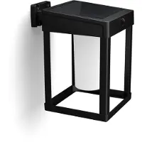 Philips solcelle-vegglampe Camill svart/hvit 14 x 14 cm
