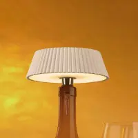 Mantra-Iluminacion LED-bordlampe Relax, hvit, flasketopp, oppladbart batteri