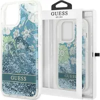 GUESS GUHCP14MLFLSN iPhone 14 Plus 6,7" grønn / grønn hardcase Flower Liquid Glitter