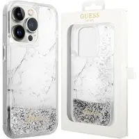 GUESS GUHCP14XLCSGSGH iPhone 14 Pro Max 6,7" hvit/hvit hardcase Liquid Glitter Marble