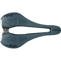Selle Italia -sadel SLR BOOST GRAVEL TI316, Superflow L (L3), TI 316-skinne, Fibra-Tek, Light Gel, 209 g, blå (NY)