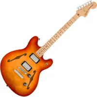 Squier Affinity Series Starcaster Deluxe Lønn Gripebrett Sienna Sunburst