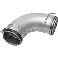 Lindab InDomo bøjning BU 90-63 til LFPE flexslange. Forsynet med 'Smart lock' funktion.