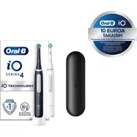 Oral-B Elektrisk tannbørste iO 4, 2 stk, svart og hvit