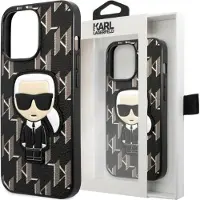 Karl Lagerfeld KLHCP13LPMNIKBK iPhone 13 Pro / 13 6,1" hardcase svart/svart Monogram Ikonik Patch