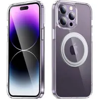 Mtp Products iPhone 14 Pro Max Hybrid-deksel - MagSafe-kompatibel - Gjennomsiktig