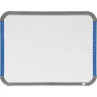 Nobo Slimline - Whiteboard - 220 x 280 mm - magnetisk - sterkt hvitt - blå-/sølvfarget ramme