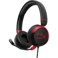HyperX Cloud Mini - Hodesett - on-ear - kablet - aktiv støydemping - 3,5 mm jakk - svart