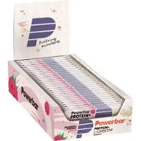 Powerbar Plus L-carnitine 30% Proteinbarerboks Bringebær Og Yoghurt 35g 30 Enheter