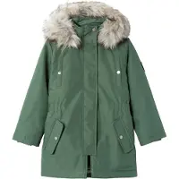 Name it Vinterjakke - NOOS - NkfMilla Parka - Agave Green - - 7 år (122) - Vinterjakke