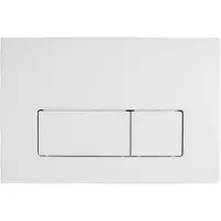 Geberit bejt.plade Delta50 - 246x164x26mm tryktaste hvid