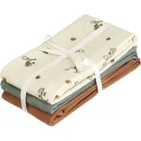 Cam Cam Copenhagen Stoffklutene - 70x70 cm - 3-pack - Sykler - - OneSize - Gulpeklut