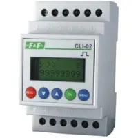 F+F Impulsteller 24-264V AC/DC 1P 8A 8 siffer, modulkapsling CLI-02