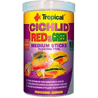 Tropical Cichlid Red&green M 1000ml Fiskefôr